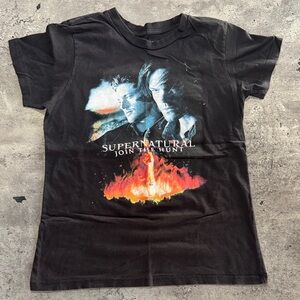 Supernatural Black Graphic T-Shirt
